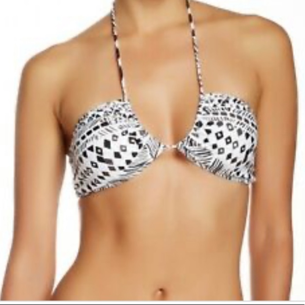 Rachel Pally Grey Aloha Hawaii Bikini Top NWT